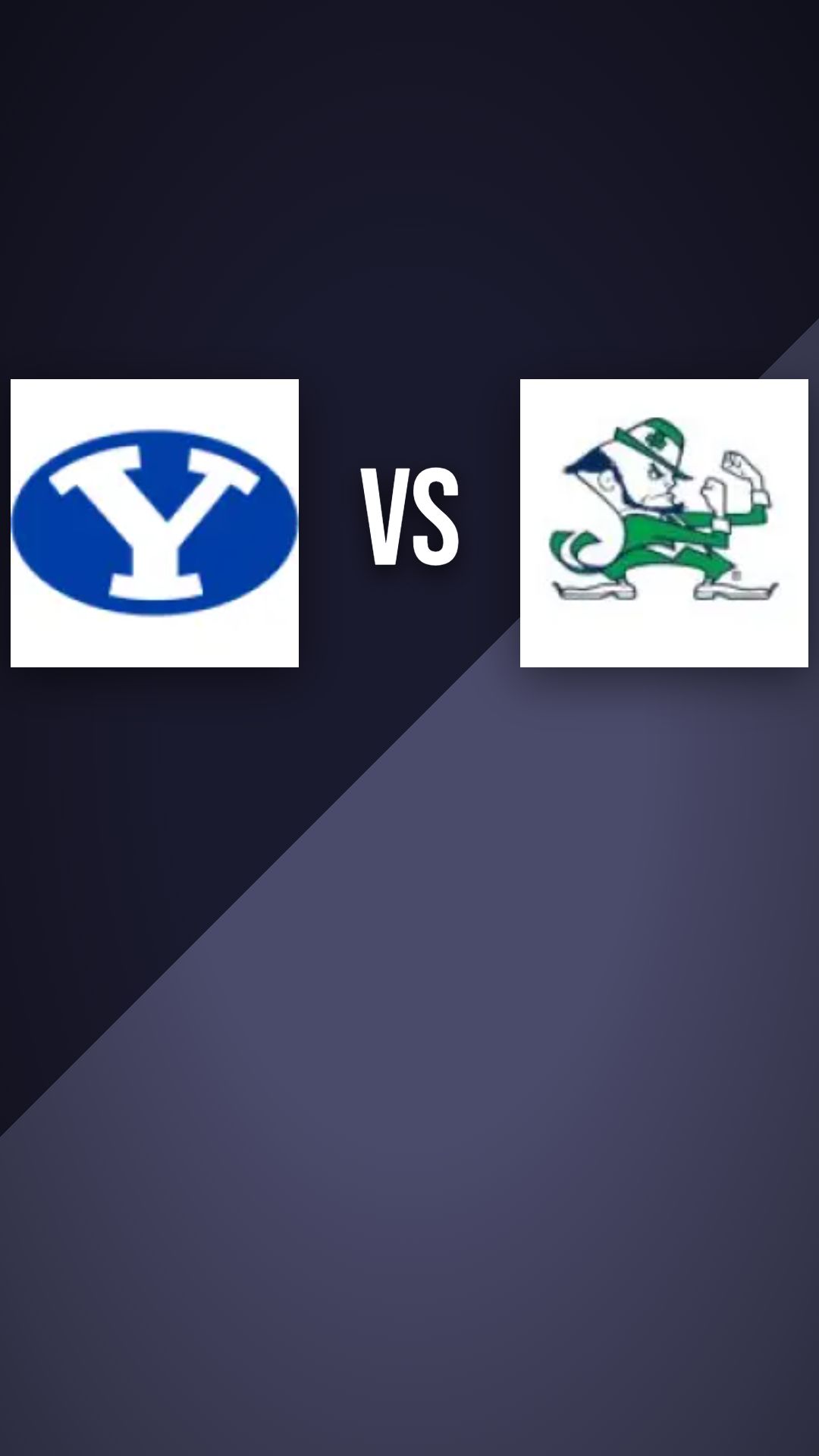 BYU Cougars vs Notre Dame Fighting Irish preview thumbnail