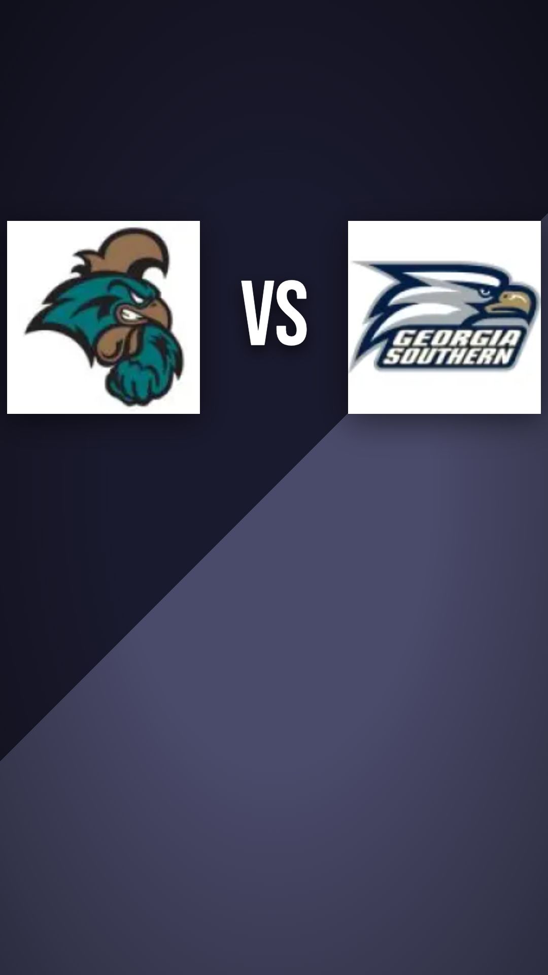 Coastal Carolina Chanticleers vs Georgia Southern Eagles preview thumbnail